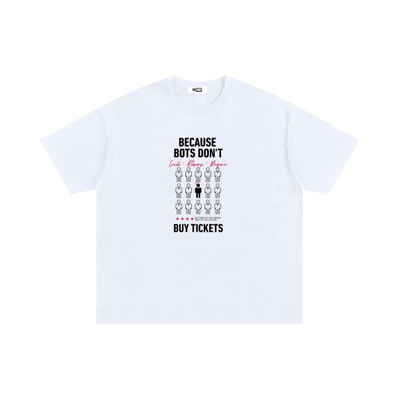 Bots Don't Buy Tickets (FANS) - Unisex Oversized Cotton T-Shirt