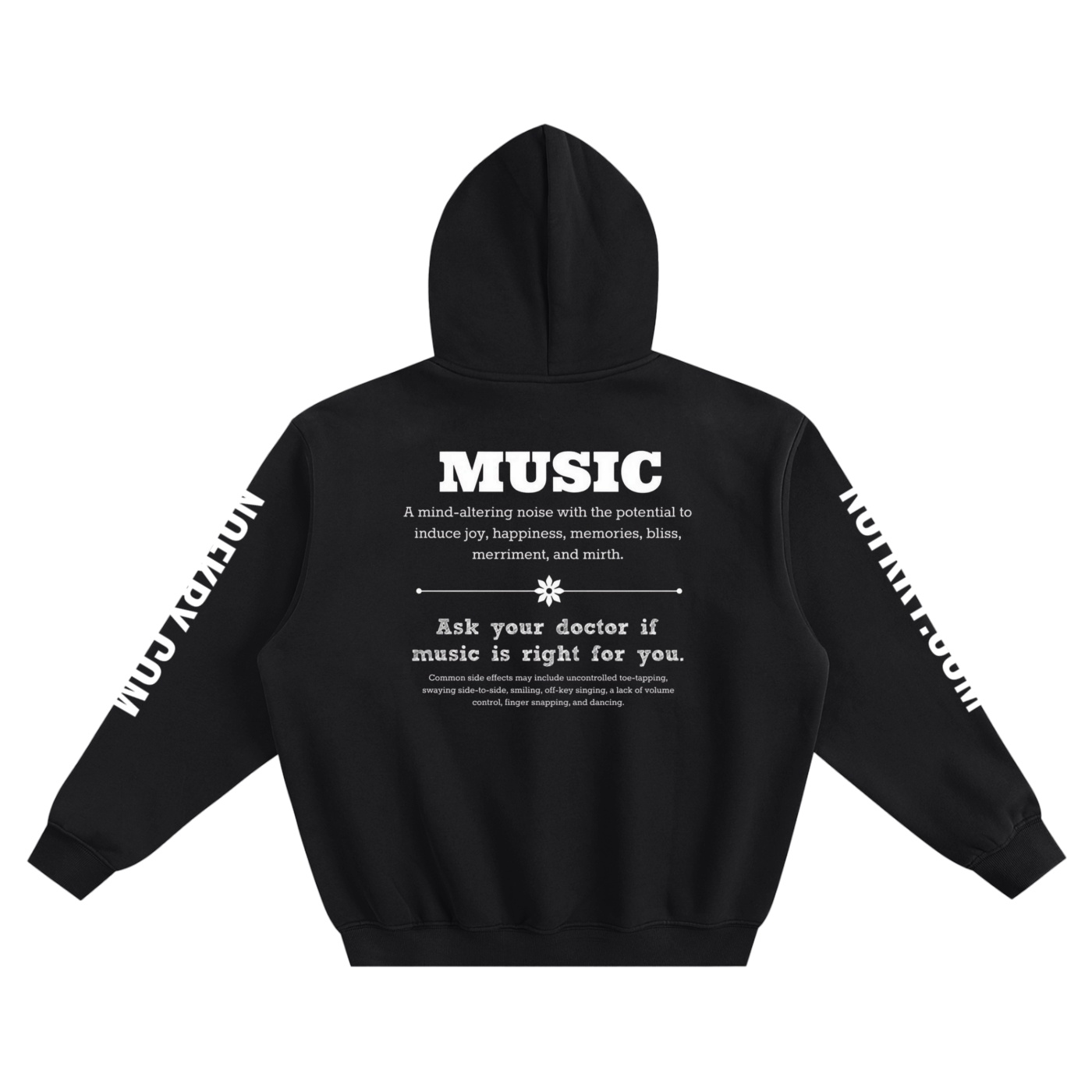 NO FKRY Music WTF – Fleeced Boxy Hoodie