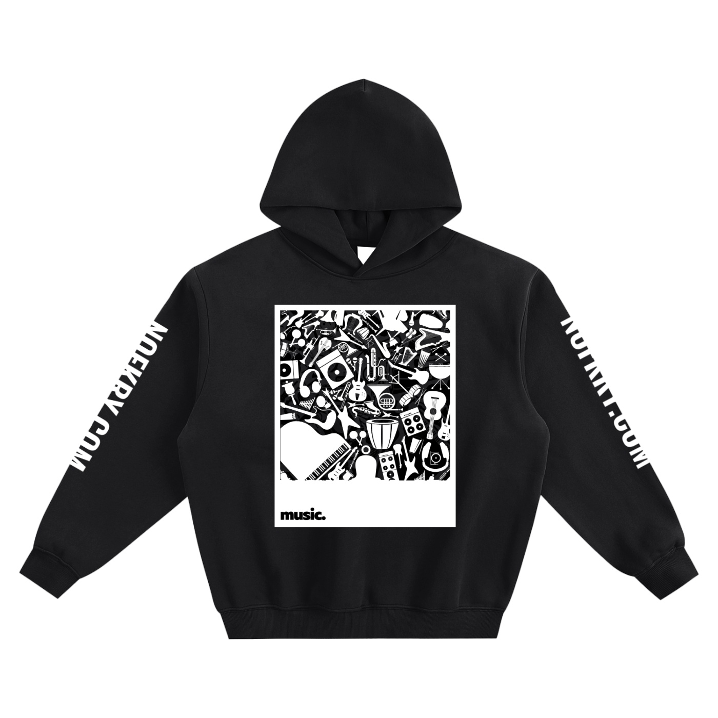Music. - Fleeced Boxy Hoodie