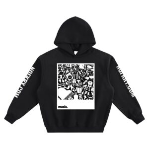 Music. - Fleeced Boxy Hoodie