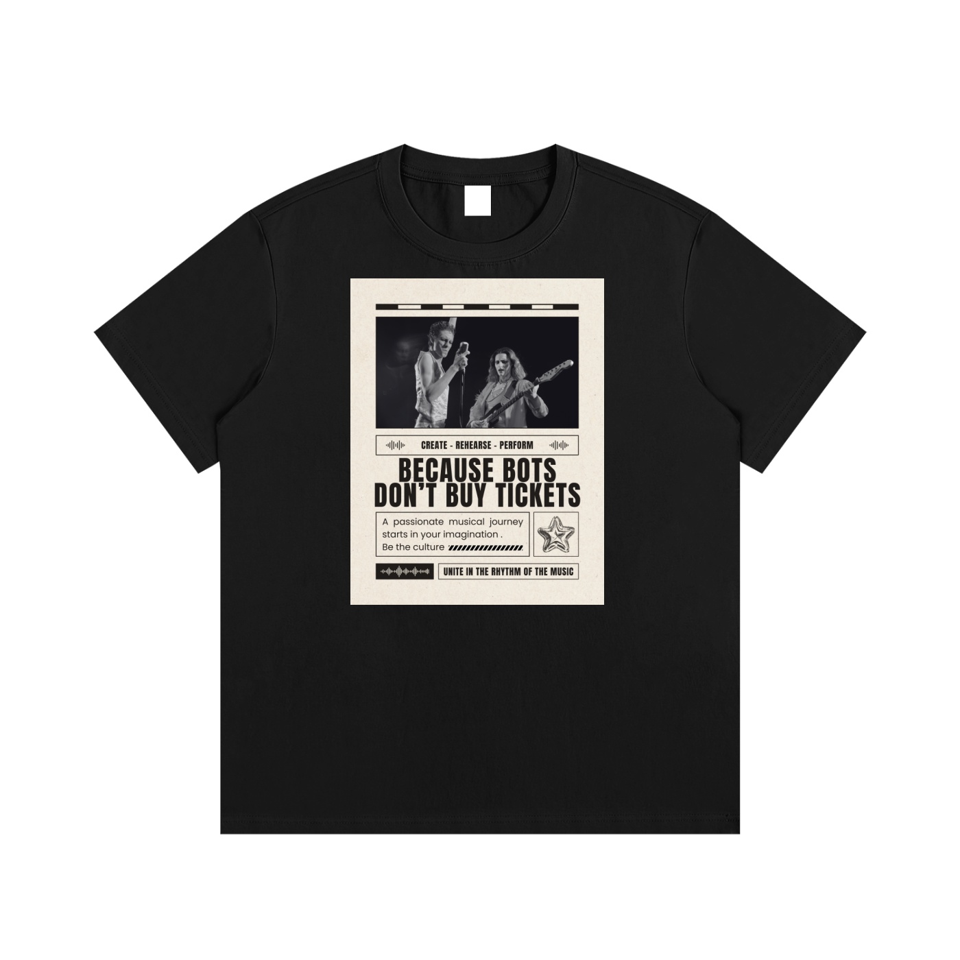 Bots Don't Buy Tickets (Rockers) - Essential Cotton T-Shirt