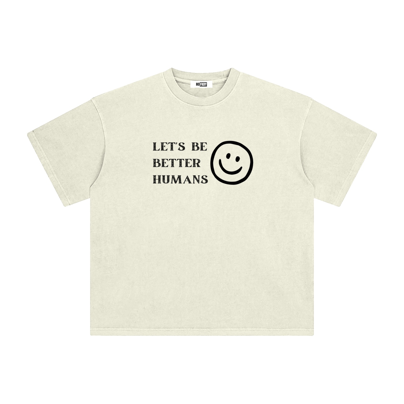 Let's Be Better Humans - Enzyme Washed T-Shirt - Image 3