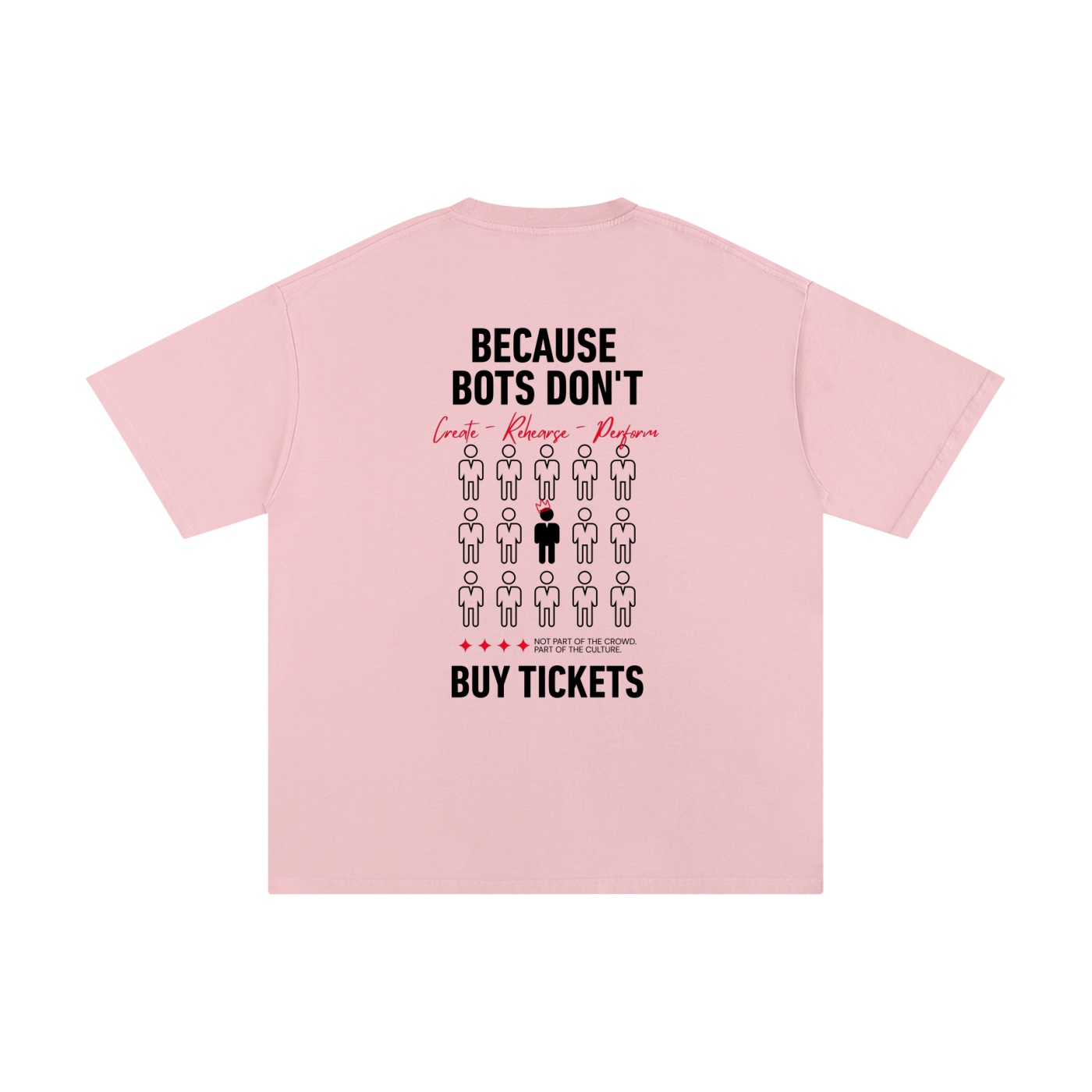 Bots Don't Buy Tickets (Fans) - Unisex Pure Cotton T-Shirt - Image 6