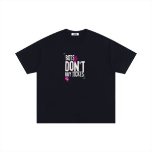 Bots Don't Buy Tickets (Retro Pop) - Unisex Oversized Cotton T-Shirt