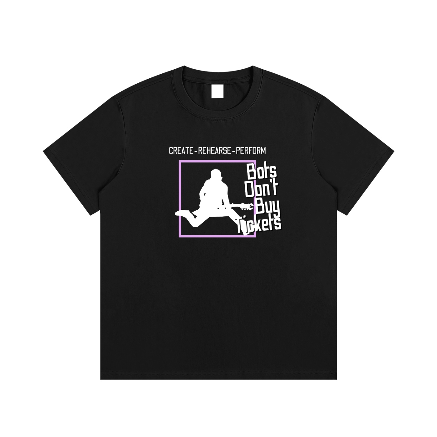 Bots Don't Buy Tickets (Retro Rocker) - Essential Cotton T-Shirt