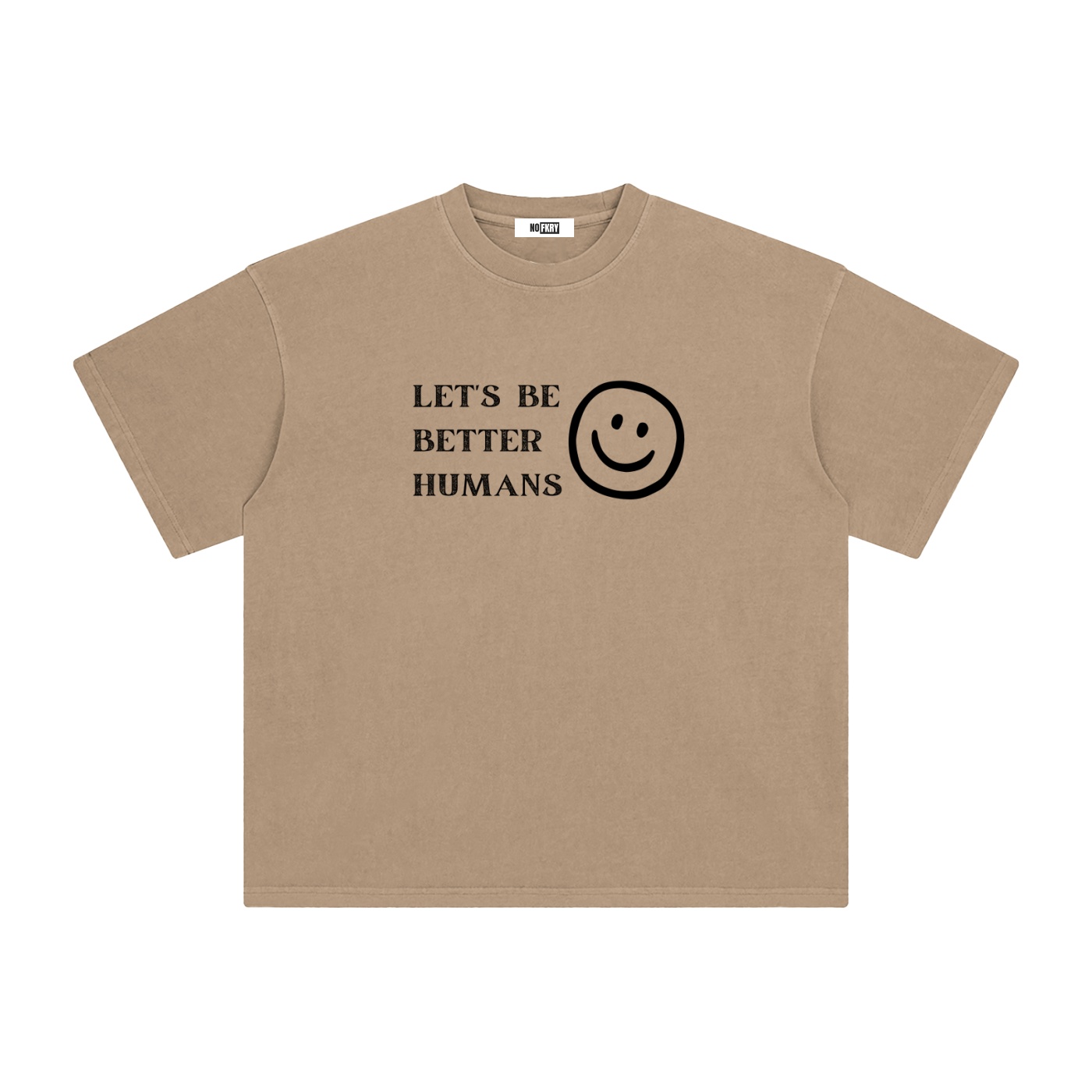 Let's Be Better Humans - Enzyme Washed T-Shirt - Image 5