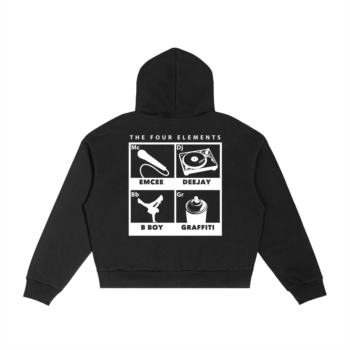 NO FKRY 4 Elements – Contrast Plaid Boxy Zip Hoodie