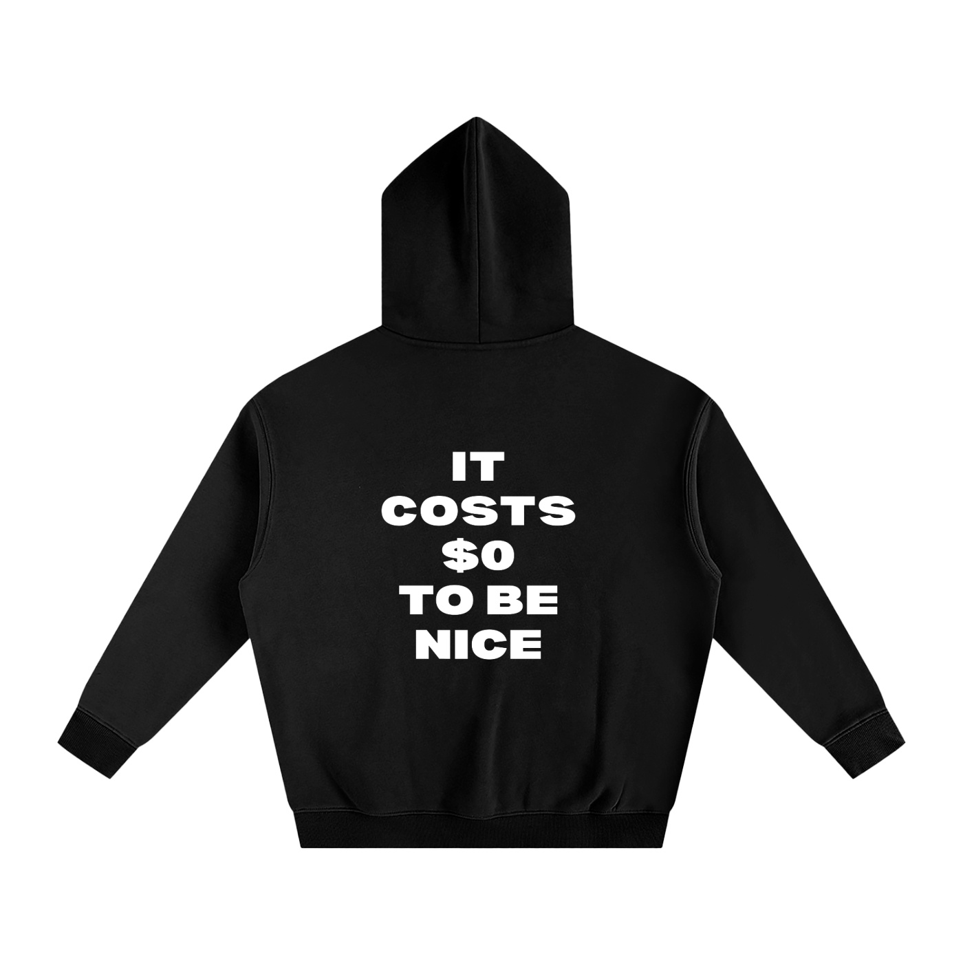 NO FKRY Be Nice - Oversize Fleeced Hoodie - Image 2