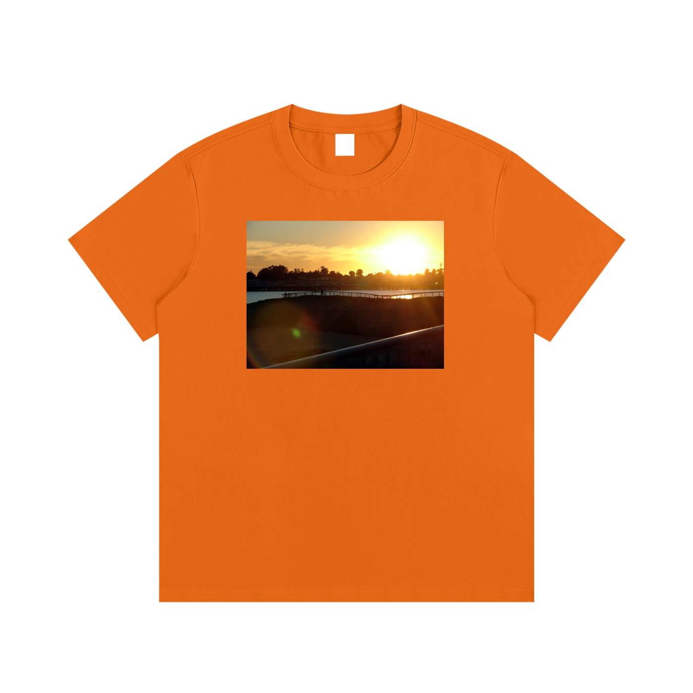 Santa Cruz Sunset - Essential Cotton T-Shirt - Image 17