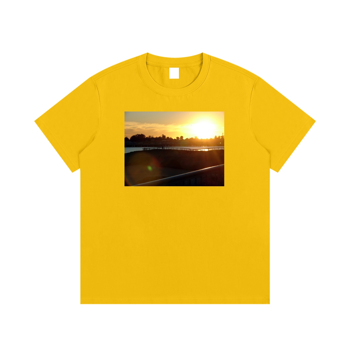 Santa Cruz Sunset - Essential Cotton T-Shirt - Image 13