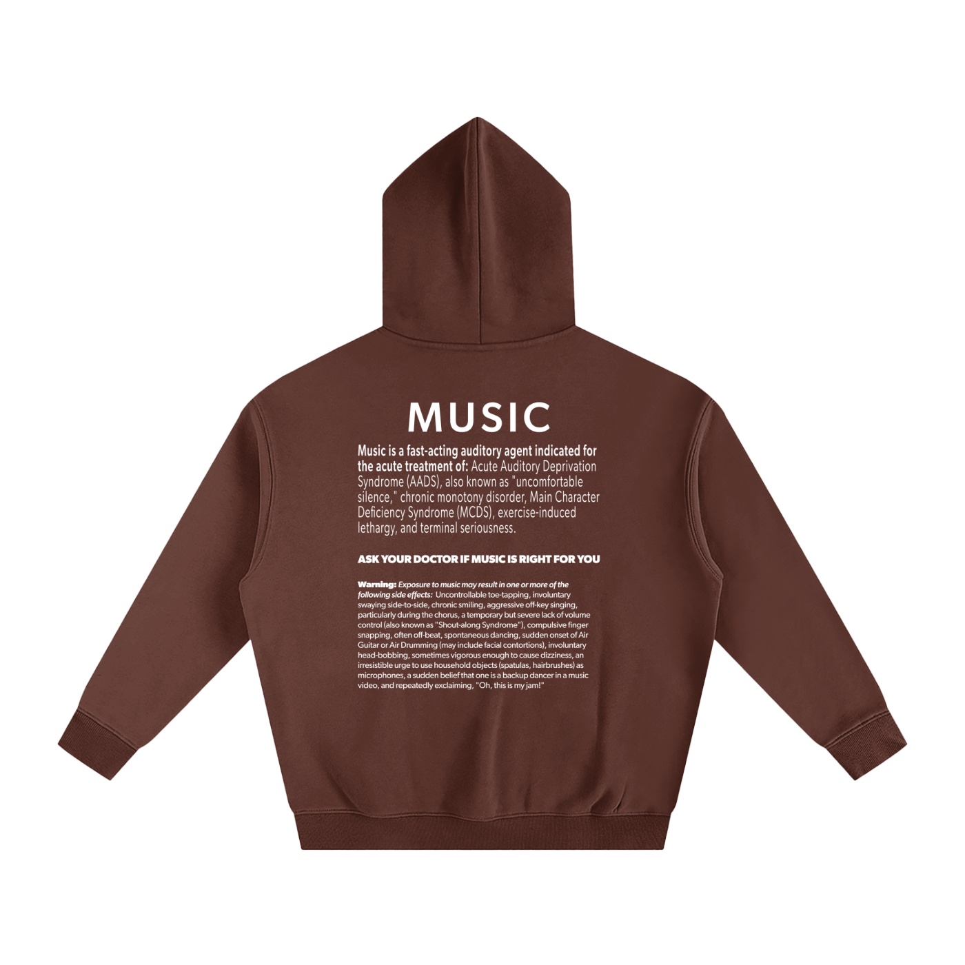 NO FKRY Music Prescription - Oversize Fleeced Hoodie - Image 8
