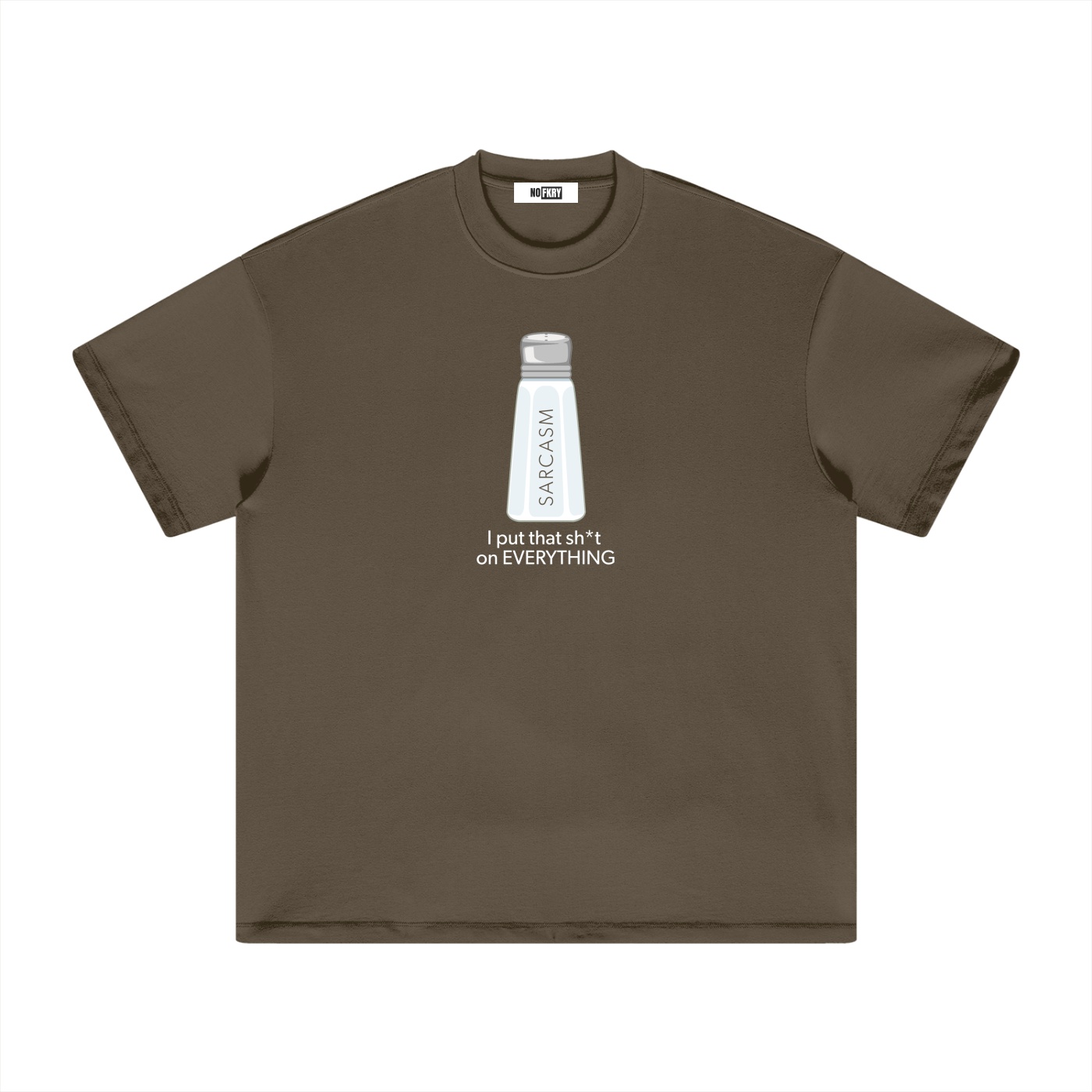 Sarcasm - Heavyweight Earth Tone T-Shirt - Image 3
