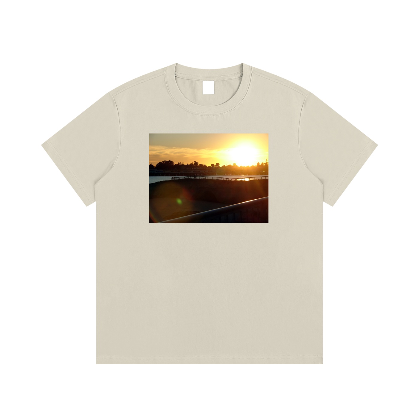 Santa Cruz Sunset - Essential Cotton T-Shirt - Image 11