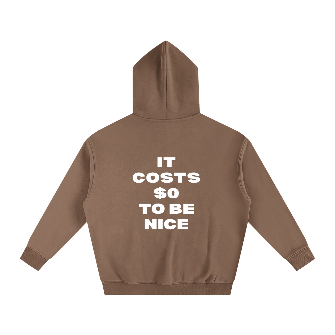 NO FKRY Be Nice - Oversize Fleeced Hoodie - Image 6