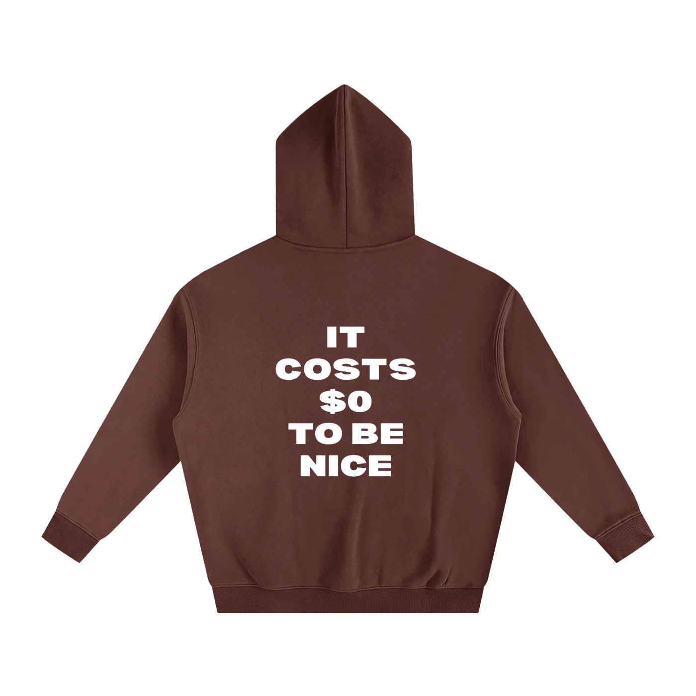 NO FKRY Be Nice - Oversize Fleeced Hoodie - Image 8