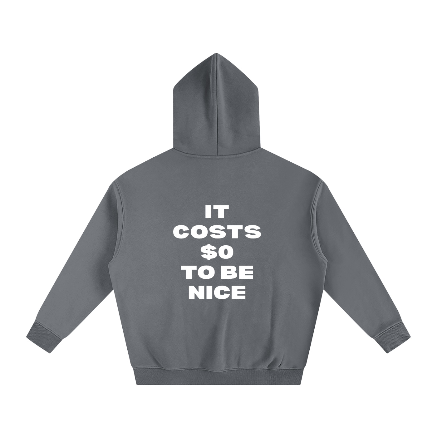 NO FKRY Be Nice - Oversize Fleeced Hoodie - Image 4