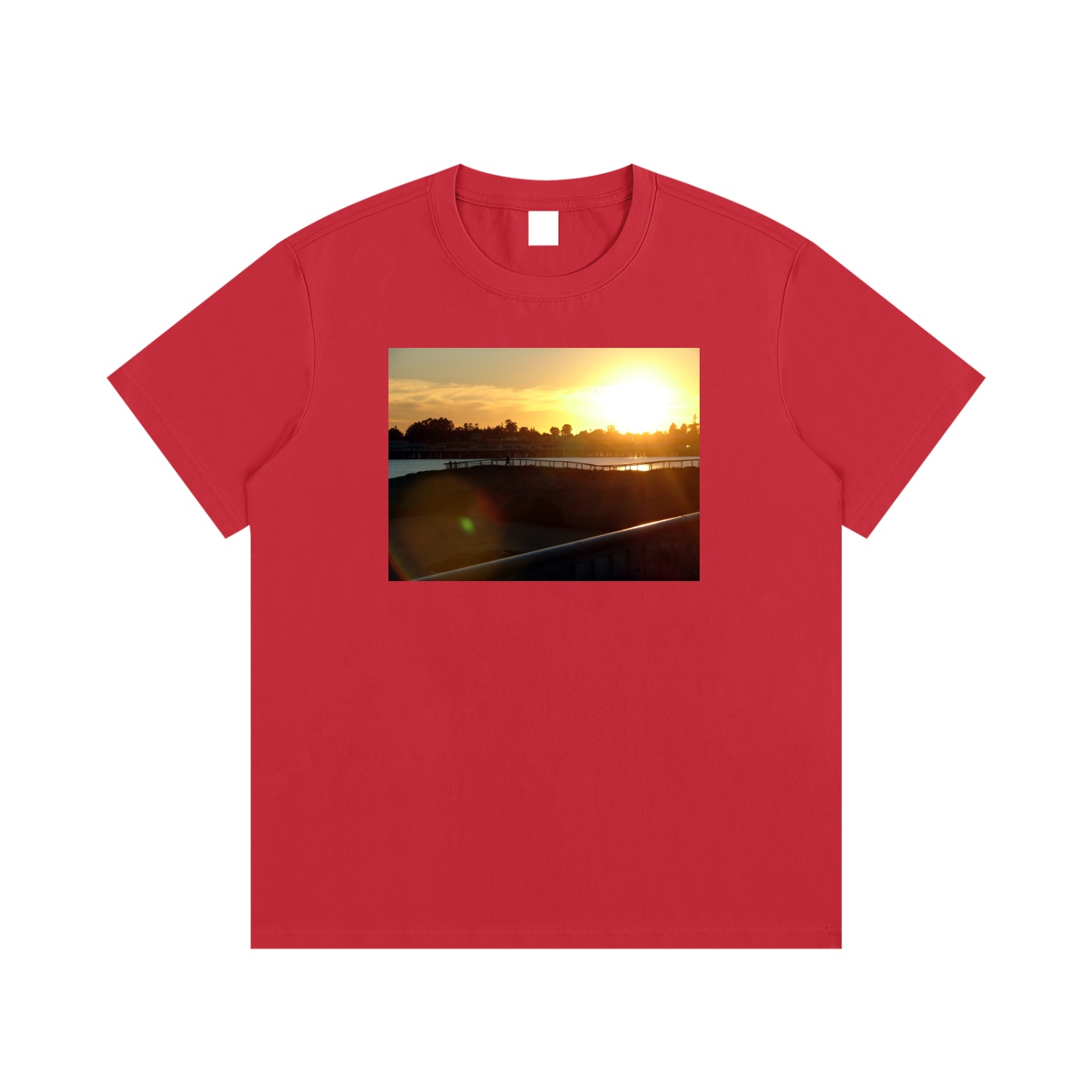 Santa Cruz Sunset - Essential Cotton T-Shirt - Image 19