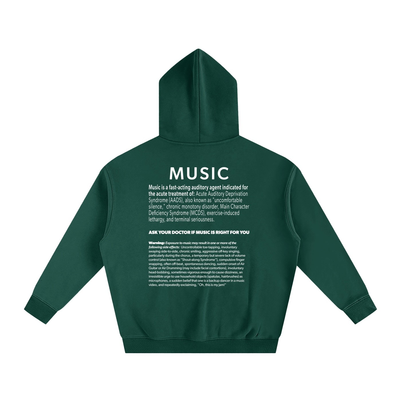 NO FKRY Music Prescription - Oversize Fleeced Hoodie - Image 12