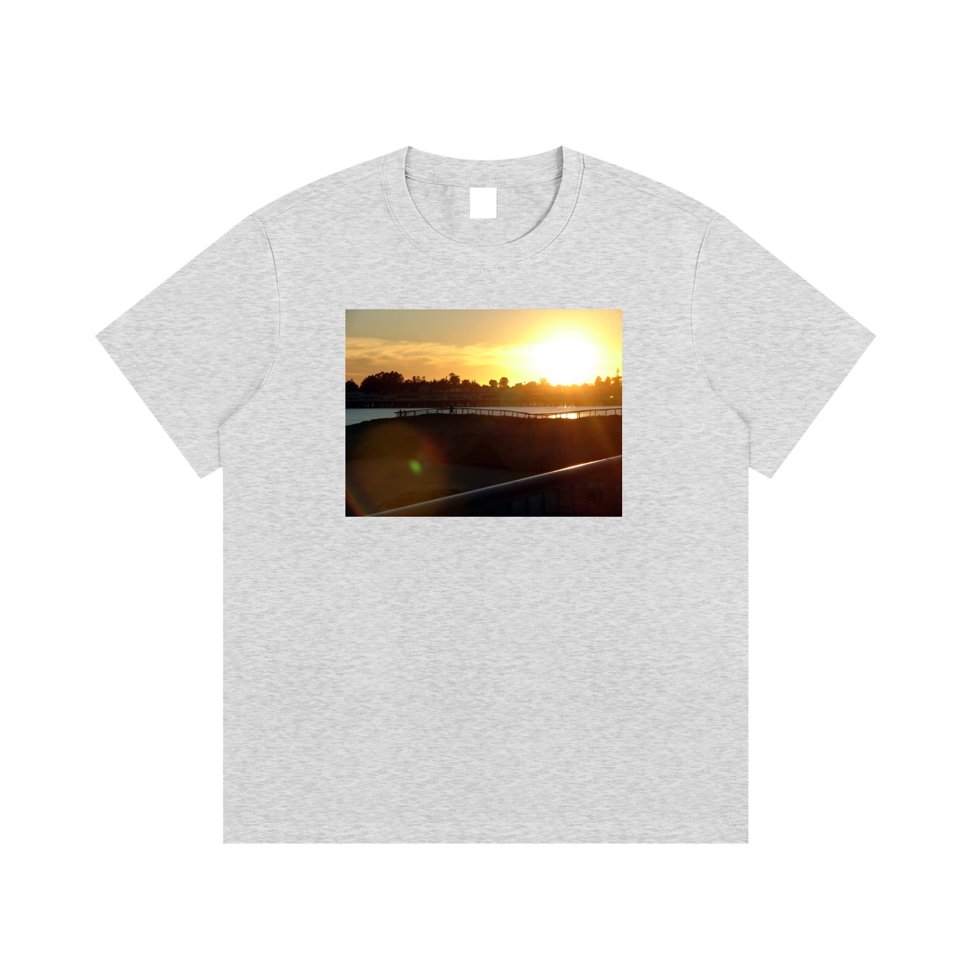 Santa Cruz Sunset - Essential Cotton T-Shirt - Image 5