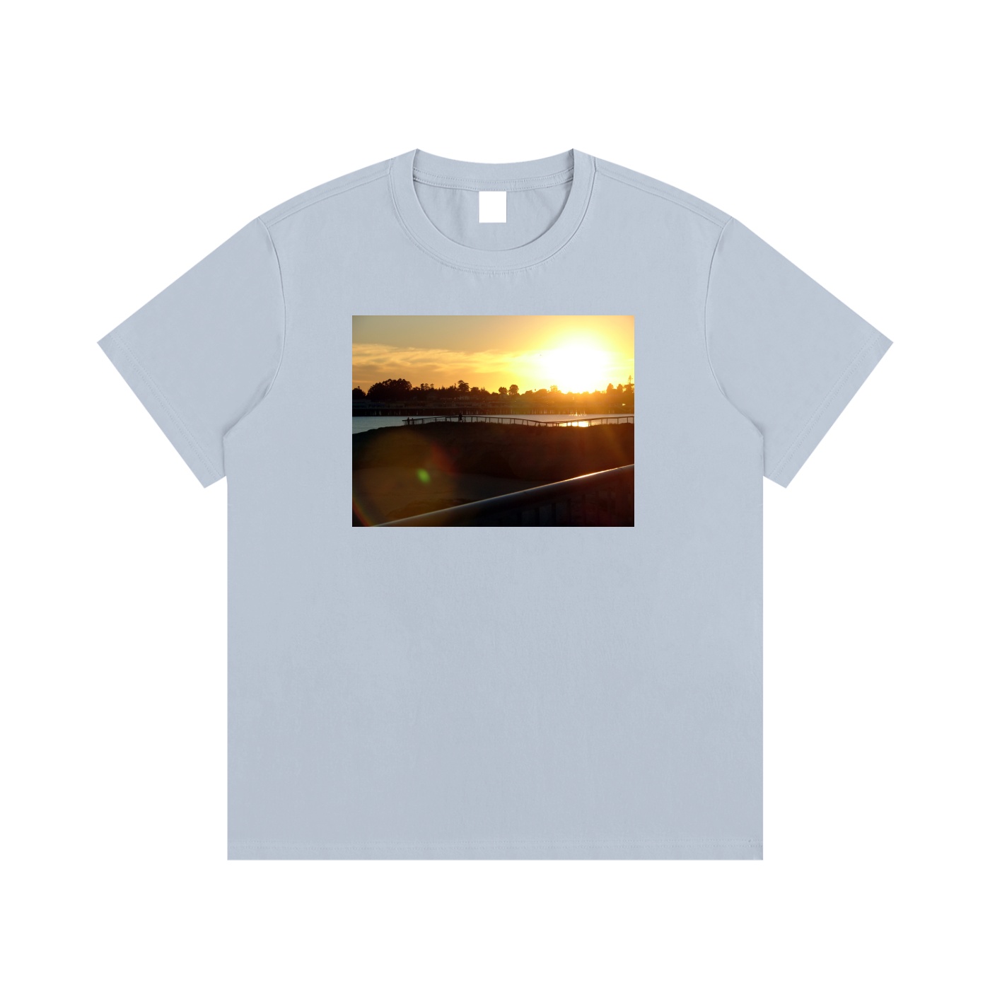 Santa Cruz Sunset - Essential Cotton T-Shirt - Image 9